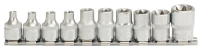 KS TOOLS 3/8'' Torx-E Socket Set, 10-Piece, E5-E18 (911.3930)