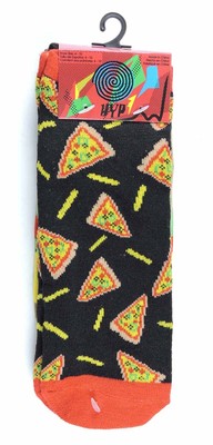 Pizza Hot Dog Hamburger Ankle Socks 3pr Size 4-10 Unisex HYP Fun Food New