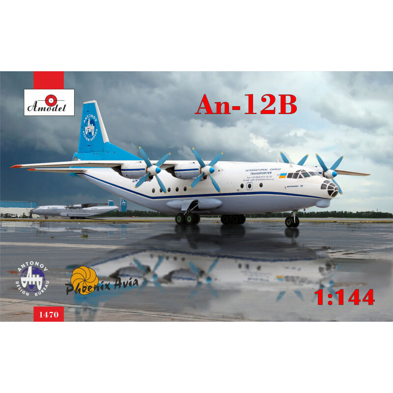 AMODEL 1470 Antonov An-12B cargo aircraft Scale Aircraft 1/144 Plastic model kit