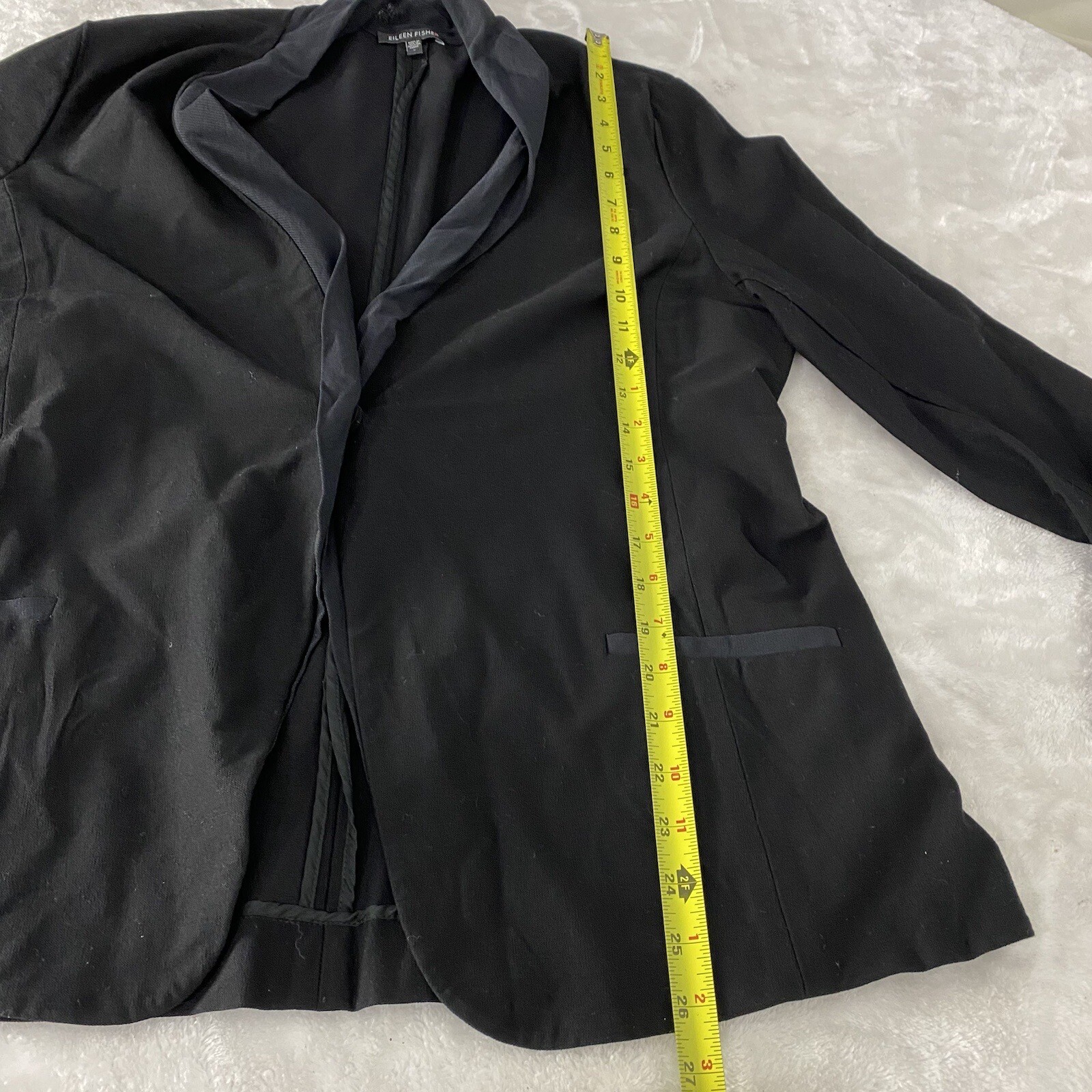 Eileen Fisher Single Snap Crepe Basic Blazer Jack… - image 17