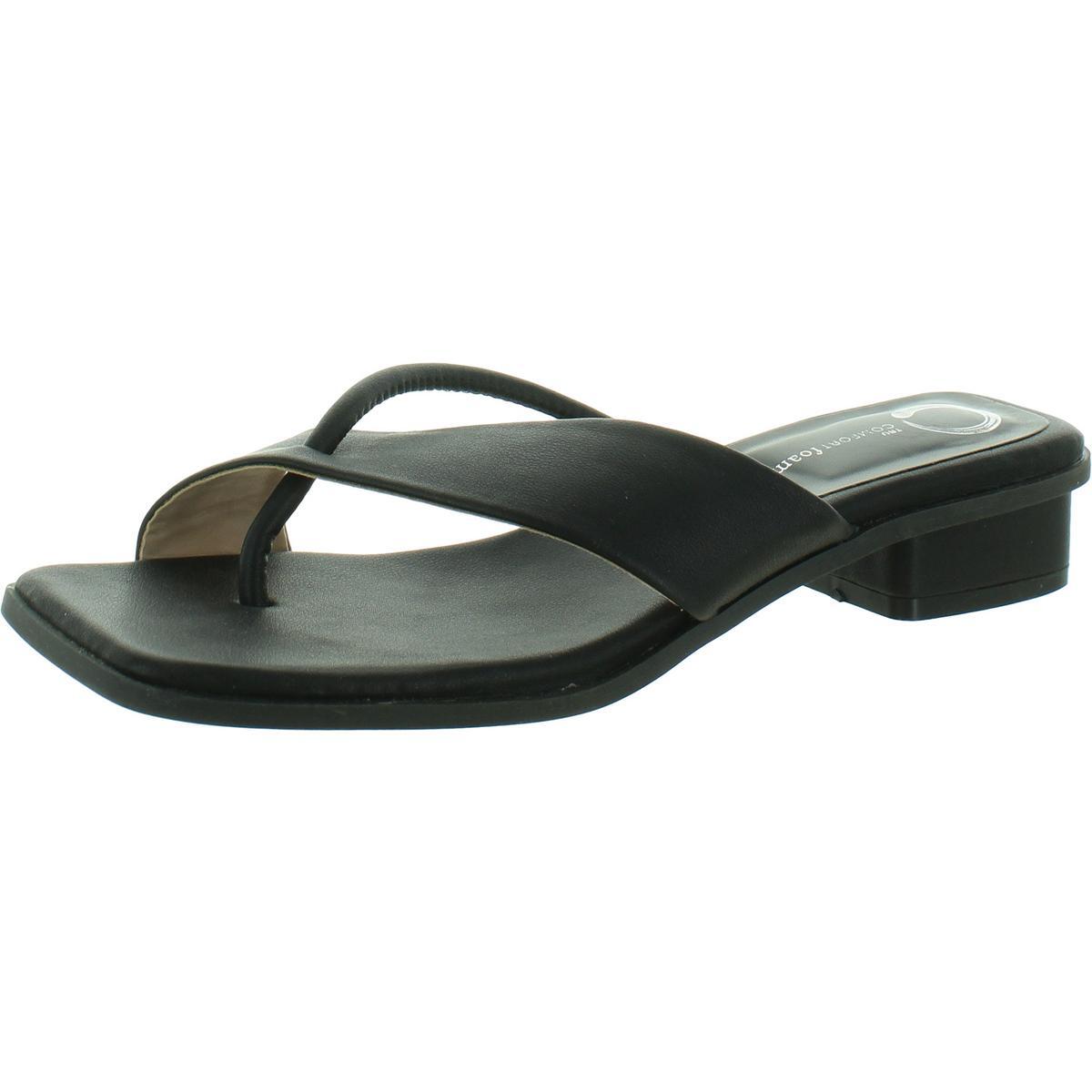 Женские черные туфли-слипоны на каблуке Journee Collection 8 среднего размера (B,M) BHFO 3718