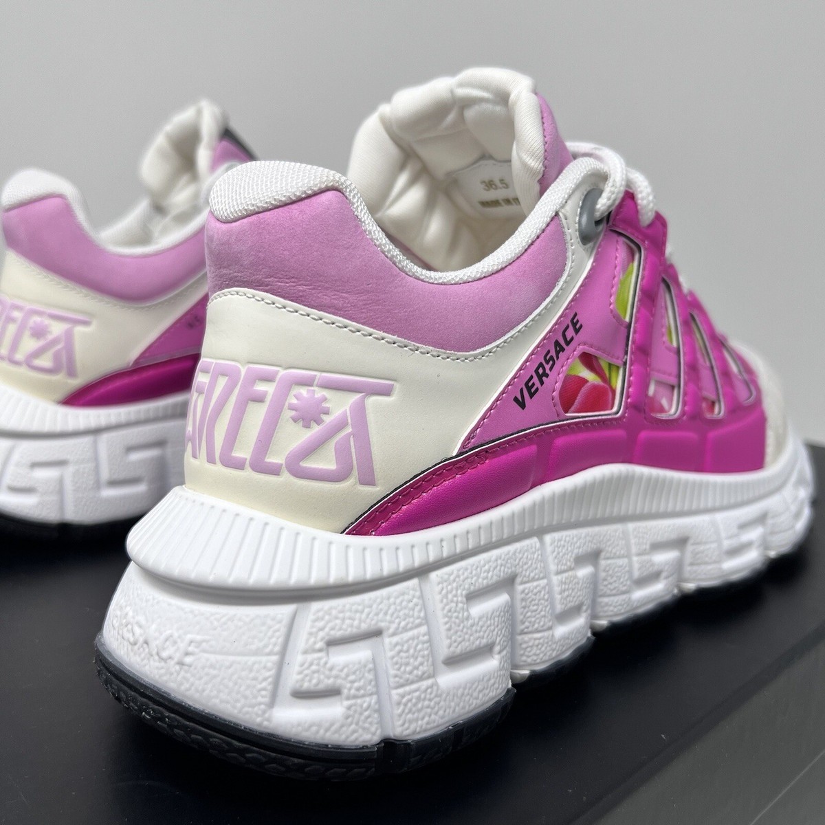 Versace Trigreca Women's Leather Sneakers Size 36.5 EU/ 6.5