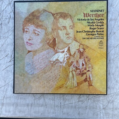 Massent Werther Gedda Victoria De Los Angeles, SCL-3736, 3 Records with score