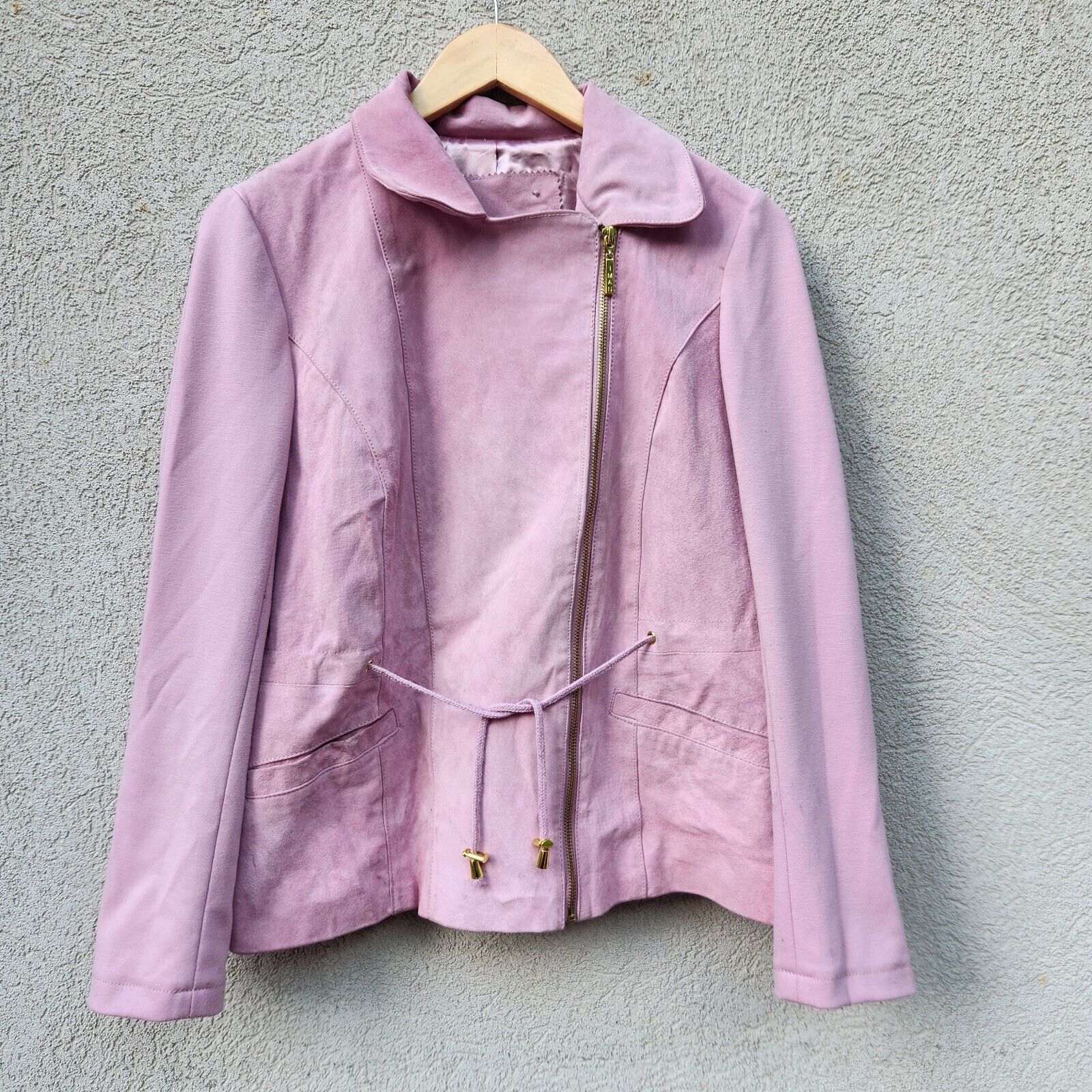 IMAN Jacket Women's Small Pink 100% Genuine Leath… - image 1