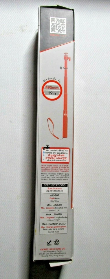 XS Sories U-Shot Telescopic Pole for action and compact Cameras w/ GoPro Adapter - Image 3 of 4