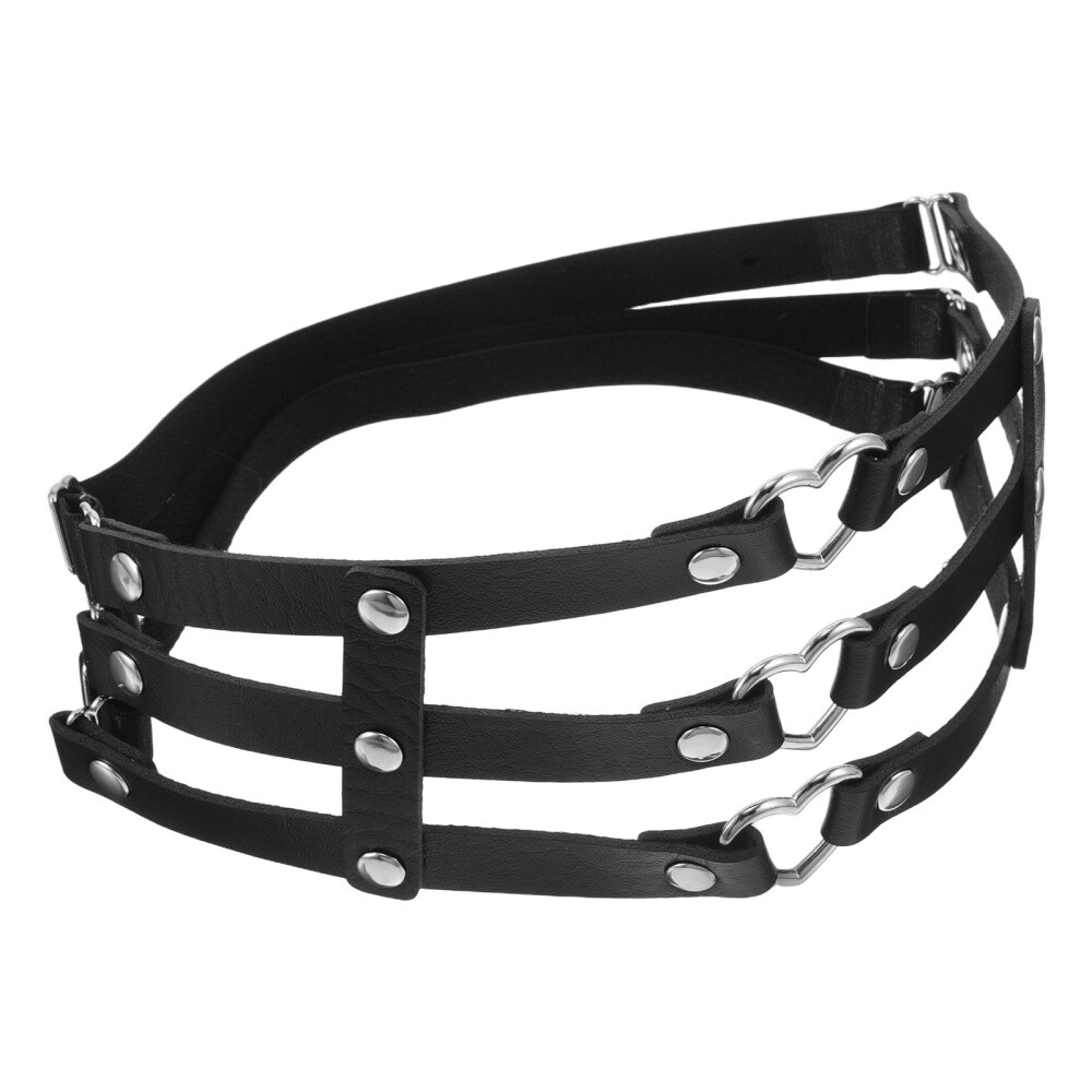 FILA Punk Tre File di Giarrettiere Miss Decorative Gamba Coscia Regolabile per Donna