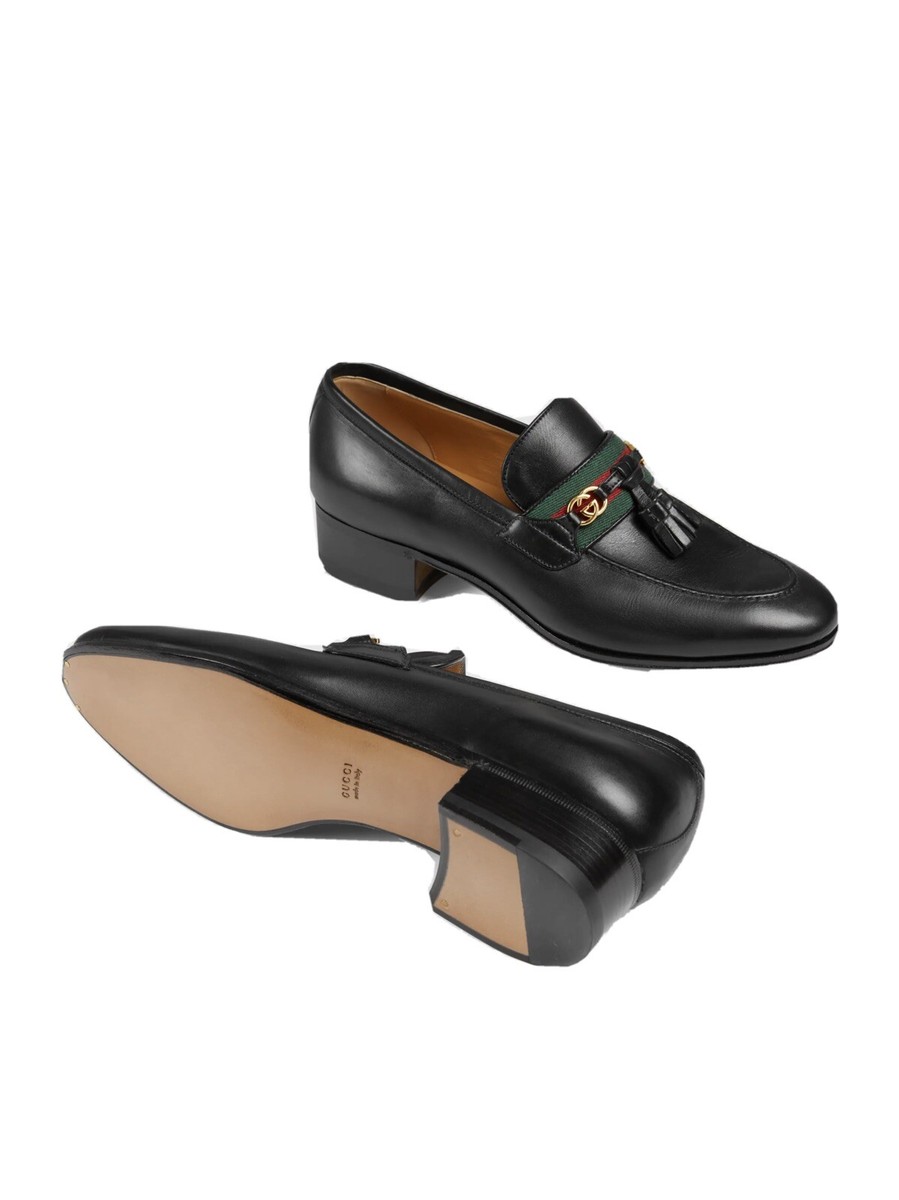 Gucci Loafer with web and Interlocking G Gucci 624720 1066 Men main image 3