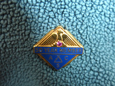 Vintage 10K Gold Filled Ruby Tie Pin