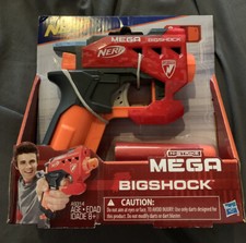 NEW Nerf N-Strike Mega BigShock Blaster 2X Toy with 2 Darts New in Package