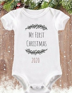baby's 1st christmas baby grow