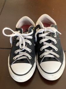 girls silver converse