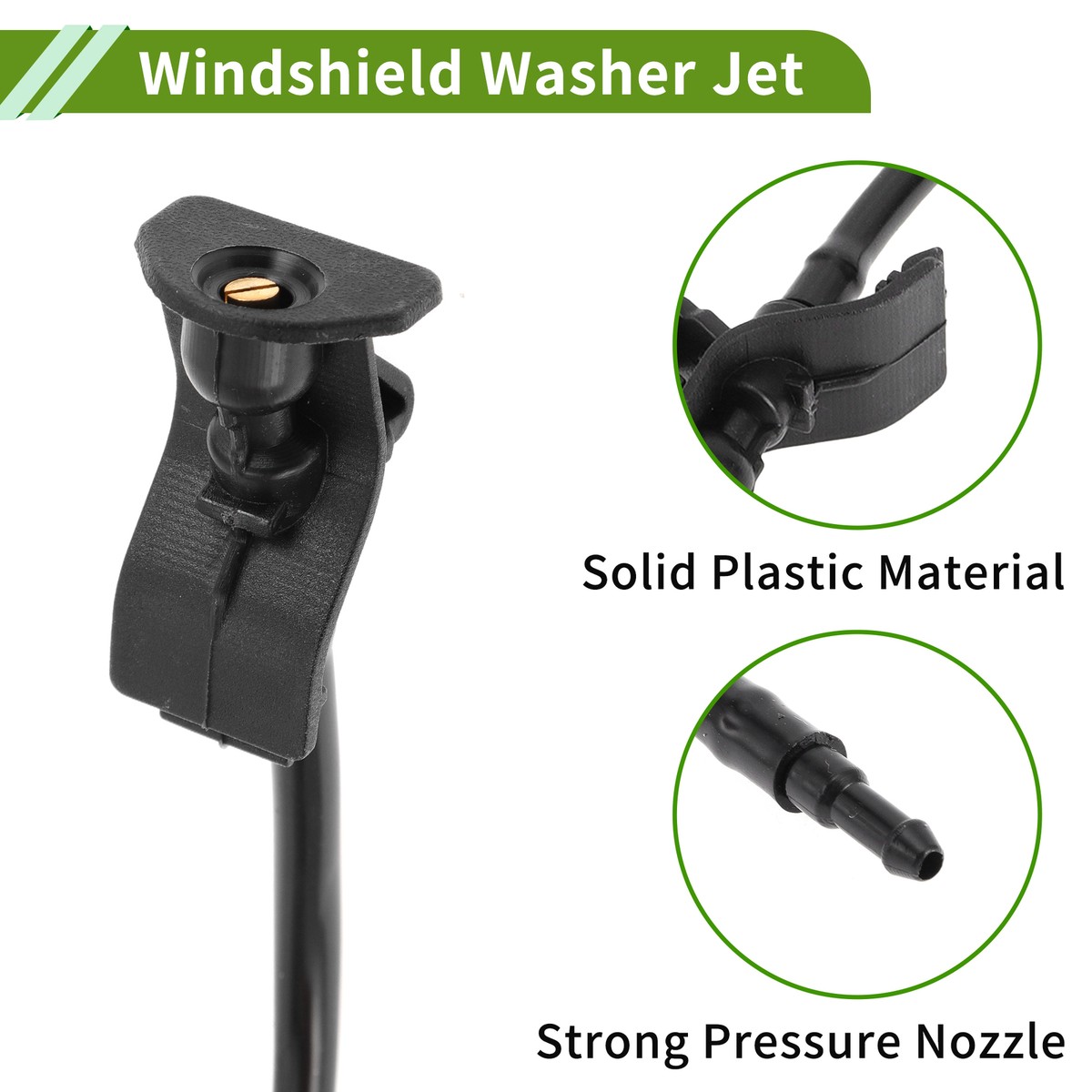 Uxcell Rear Windshield Washer Nozzle - Replacement For Nissan Pathfinder (1996-2012) & Xterra (2000-2015), Black