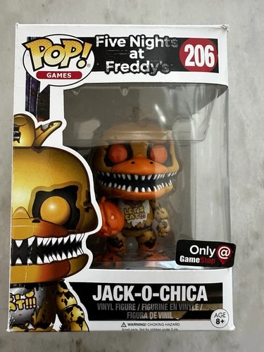Funko Pop Five Nights at Freddy's Jack-O-Chica GameStop Minor Box Damage 206