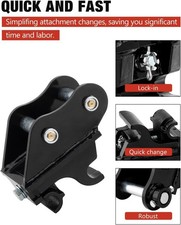New Mini Excavator Quick Change Hitch Coupler, Fits up to 3 ton Excavators
