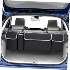 Car Trunk Organizer, Backseat Hanging Organizer with 4 Large 4 Large Pocket