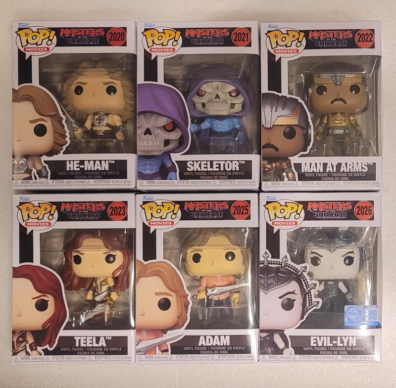 Funko Pop! Masters Of The Universe Live Set Of 7 Town Exclusive