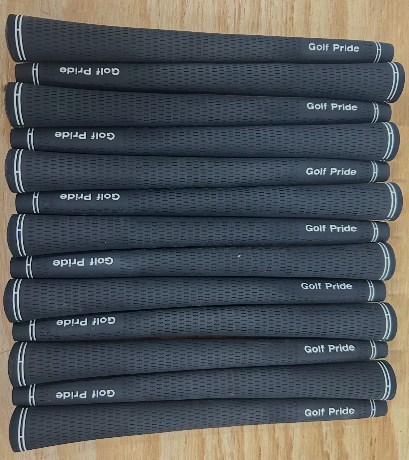Pride Tour Velvet Midsize Golf Club Grips Rubber Usa Black Full Set