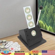 37mm Manual Graphic Punch Die Cutter Round PVC Paper Card Button Maker