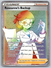 Roseanne's Backup Brilliant Stars 180/172 Rainbow Secret Rare Pokemon Card NM
