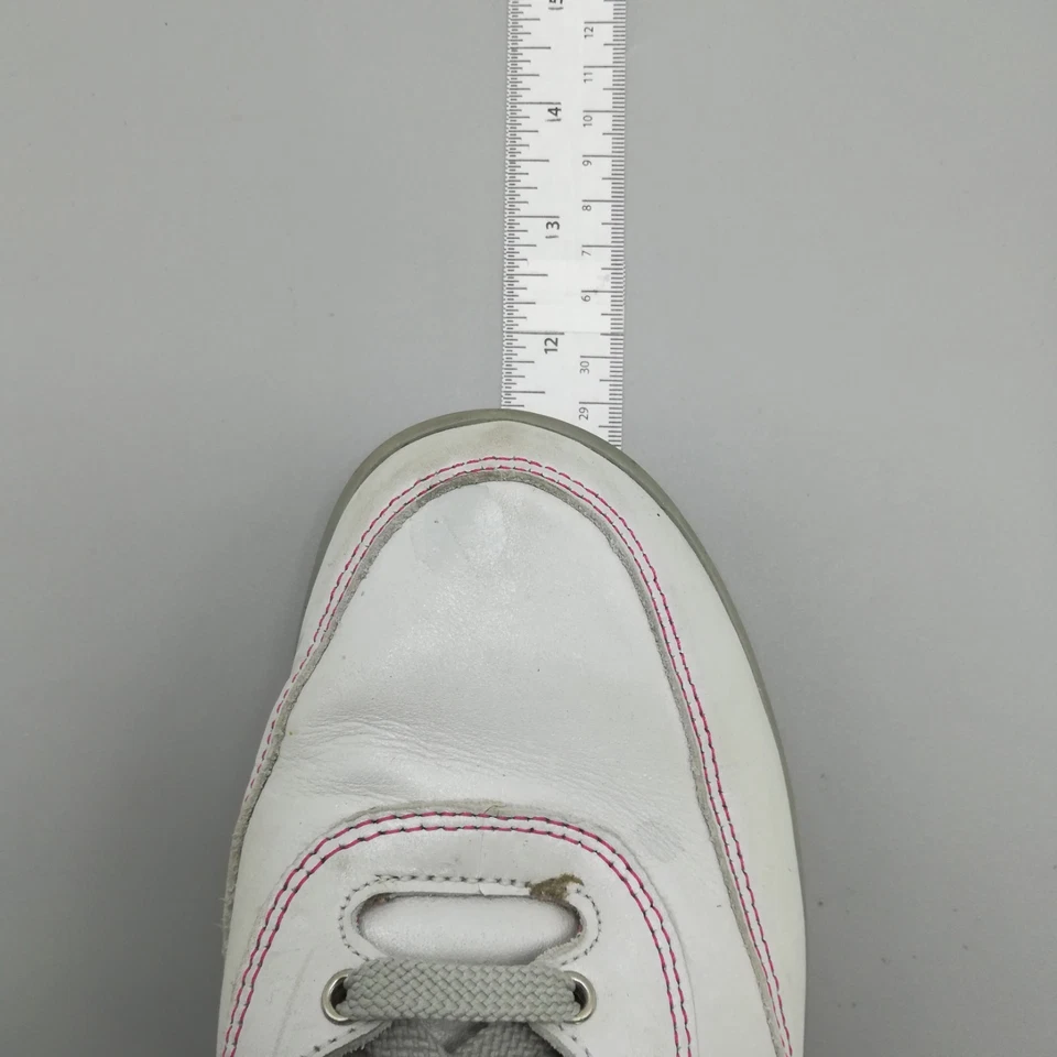 SAS Shoes Womens Sneaker Pearl Pink Leather Lace Up Sporty Bianco Luxury 8.5 - Image 3 of 4