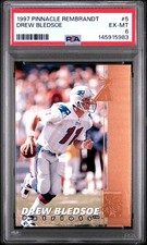 1997 PINNACLE REMBRANDT #5 DREW BLEDSOE PSA 6
