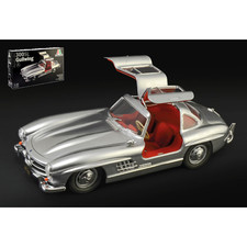 MERCEDES 300SL GULLWING 1954 SILVER KIT 1:16 Italeri Kit Auto Modellino Nuovo