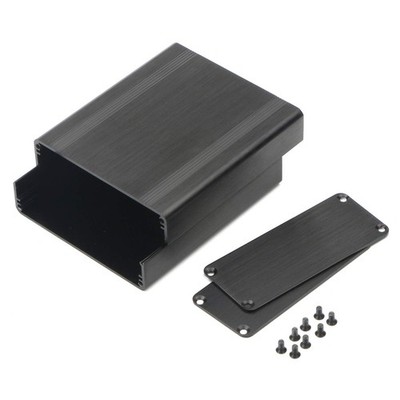 Split Aluminum Enclosure Project Box Electronic PCB DIY Case Black 88x38x100mm