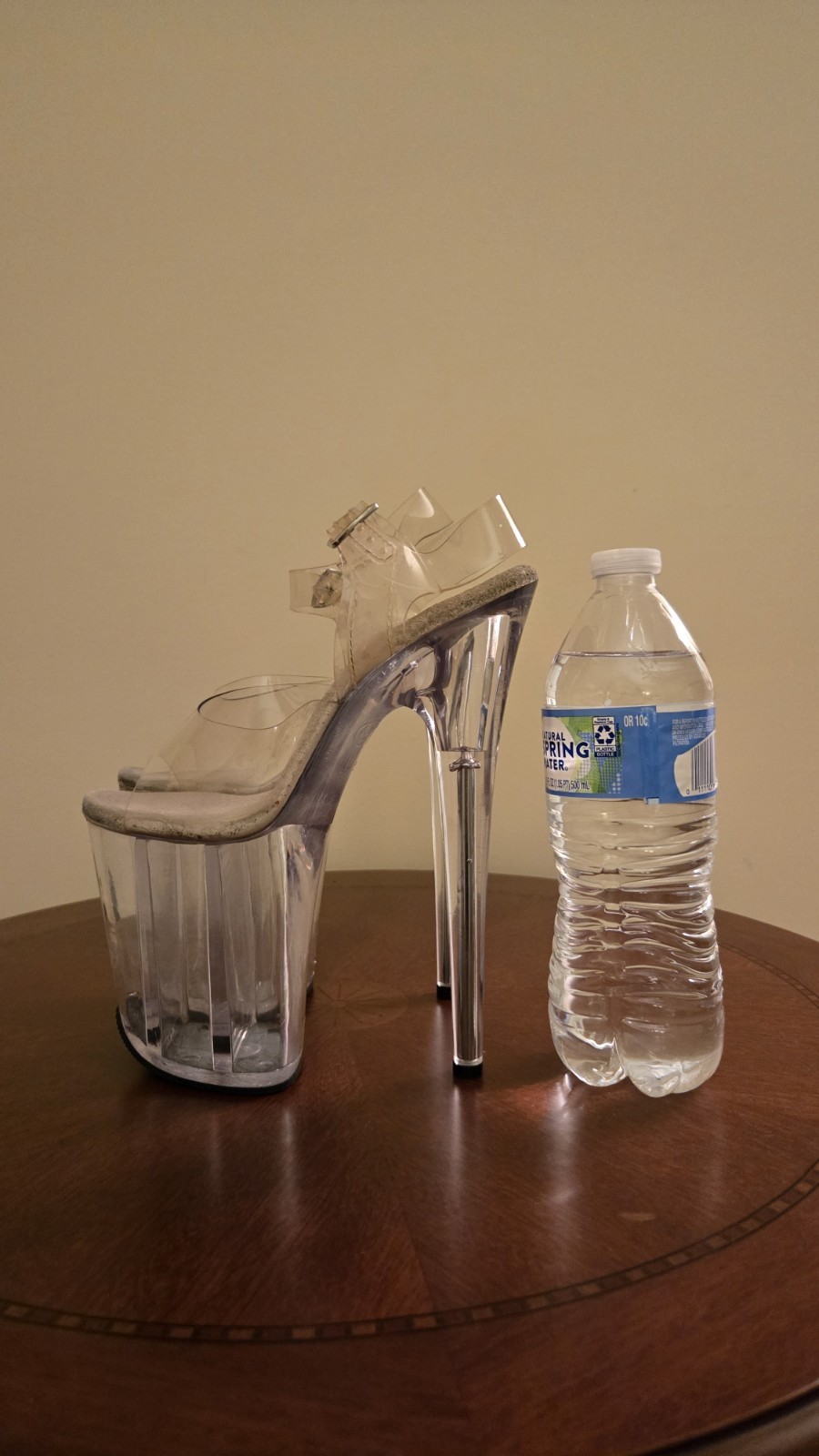 8" Clear Jumbo Stack Platform Stripper High Heels… - image 3