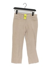 Dolce & Gabbana Women's Suit Trousers W 28 in Tan 100% Linen Dress Pants