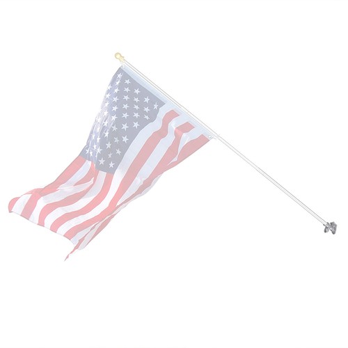 2 Positions Wall Mount 1" Flag Pole Bracket Flagpole Holder Home Outdoor - Picture 5 of 7