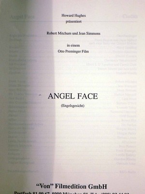 Angel Face - Engelsgesicht - Robert Mitchum - Jean Simmons - Presseheft (212)