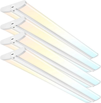 4FT LED Wraparound Light with 3 Wattages/3 Lumens/3 CCT Selectable, 55W/65W/7...