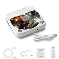 Portable CD Player for Car,Plug and Play,Extra USB Extension Cable,Car CD Player