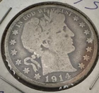 3 SILVER BARBER HALF DOLLARS 1914S-1903S-1911S SEE PHOTOS!!!