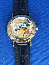 Vintage Authentic Disney Limited Edition Mickey Mouse Watch Leather Band