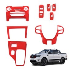 Rot Cockpit Dekorsatz Abdeckung Passend Für Ford Ranger T7 T8 2015-2021