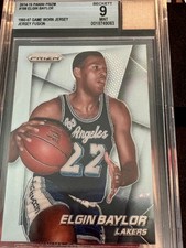 Elgin Baylor *60-67’Game Worn* Panini 2014-15 Select Jersey Fusion 9 Mint Lakers