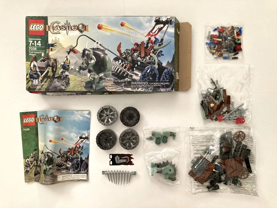 Lego Castle 7038 Troll Assault Wagon FACTORY SEALED BAGS OPEN BOX - Image 4 of 4