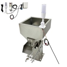 110V Automatic Vibrating Feeder Feeding Device Stainless Steel Square Silo