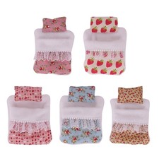 Breathable Doll Bedding Pillow Sleepbag Set For 17cm Plush Figure Doll Decors