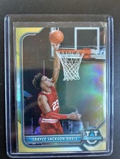 Trayce Jackson-Davis /50 RC 2021-22 Bowman Chrome U Gold Refractor Warriors