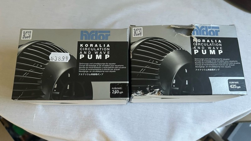 Two Koralia Salt Fresh Water Wave Circulation Fans NIB 240/425 Aquarium