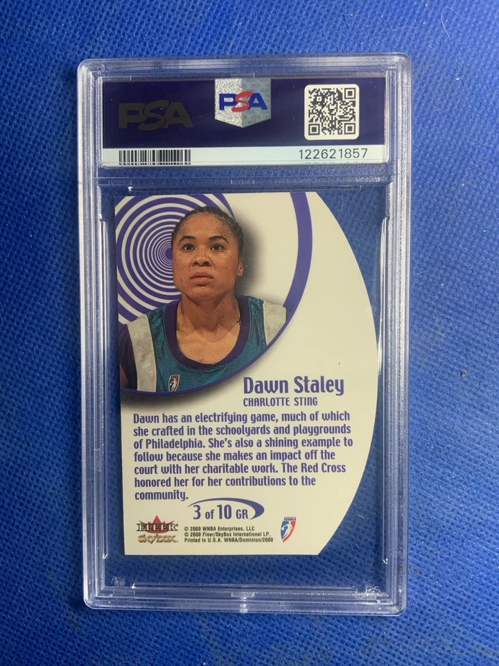 2000 Skybox Dominion WNBA Girls Rock! Dawn Staley #3GR HOF Psa 8 - Image 2 of 2