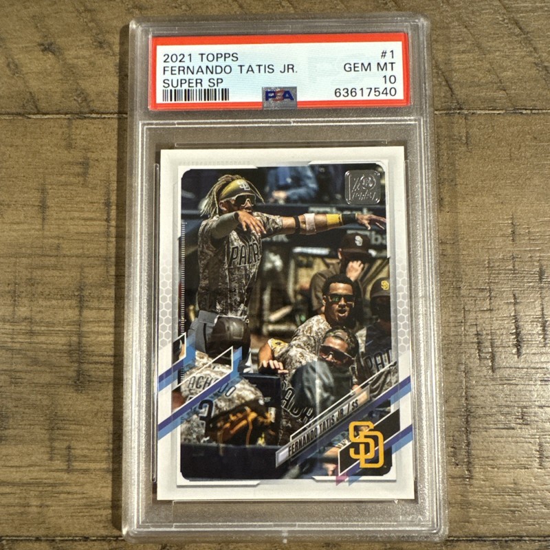 2021 Topps Fernando Tatis Jr. Super SP SSP #1 Psa 10 San Diego Padres