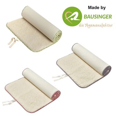 Yogamatte Schurwolle Bausinger Akzent in versch. Größen und Saum Farbvarianten
