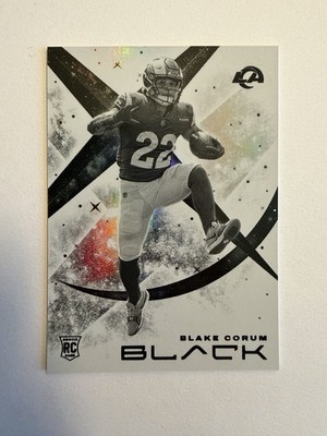 Blake Corum 2024 Panini Black White Night SSP Case Hit Rookie RC Rams #WN-BCM