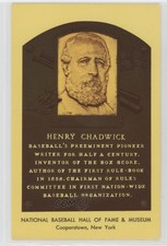 1964 National Baseball Hall of Fame and Museum Postcards Henry Chadwick HOF 3d5