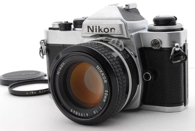 Appareil Photo Nikon FE Avec Objectifs 35mm F/2.5 Et 80-200mm - Testé Et Fonctionnel