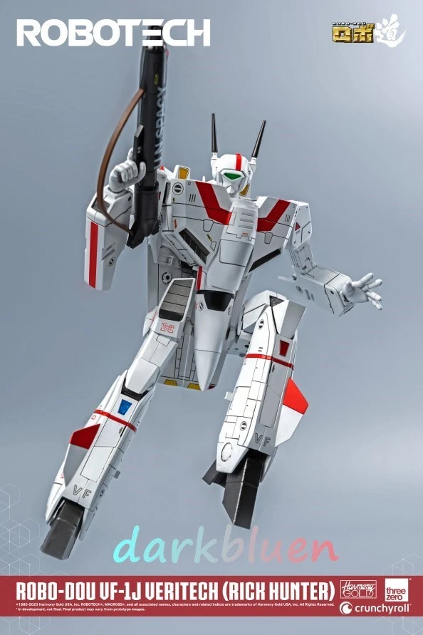 Figura de acción Threezero Macross Robotech ROBO-DOU VF-1J modelo regalo coleccionable Foto 3 de 4
