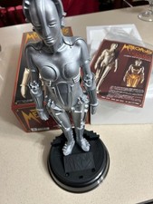 METROPOLIS MARIA 16" Figure Large Painted Silver Great Box inserts color manual